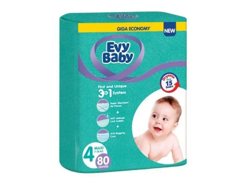 Pelene Giant 4 Maxi 8-18kg 80kom 3 u 1