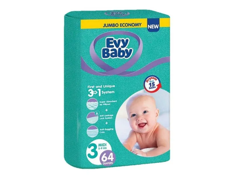 Pelene Jumbo 3 Midi 5-9kg 64kom 3 u 1