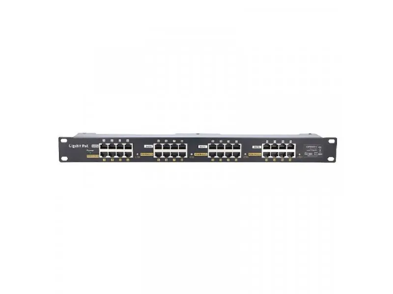 16 Port 10/100/1000 PoE injector, 19'', rack mount