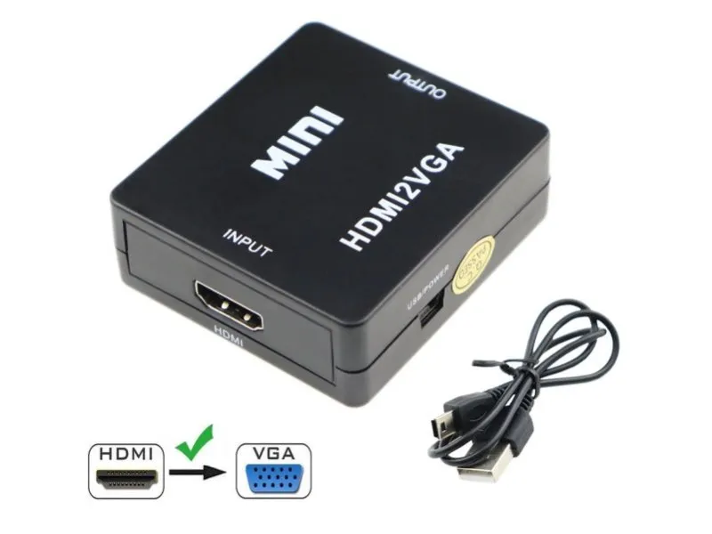 Adapter HDMI na VGA 1080P
