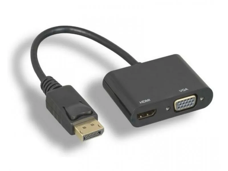 Adapter-konvertor DISPLAY PORT na HDMI+VGA