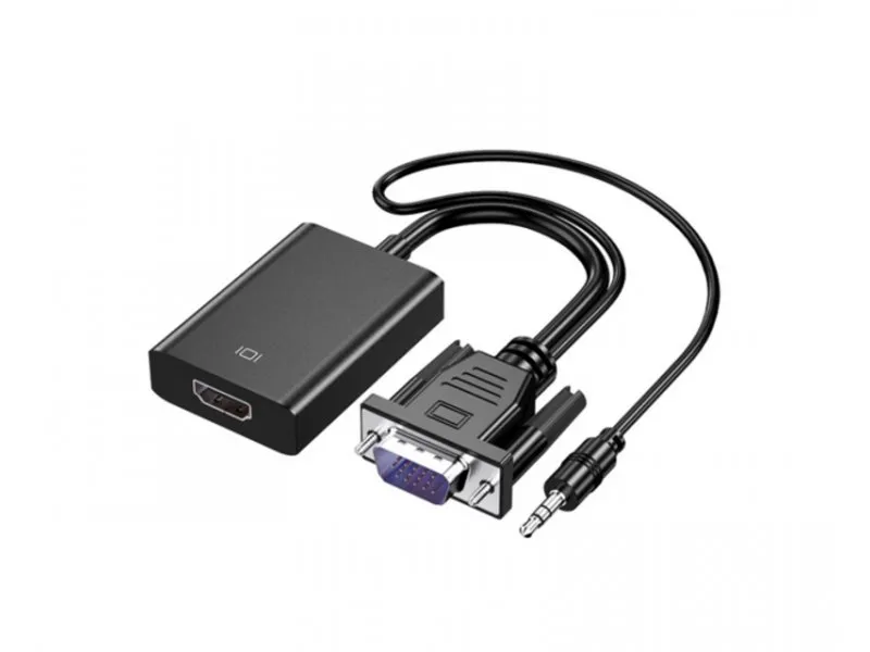Adapter-konvertor VGA na HDMI+Micro+Audio