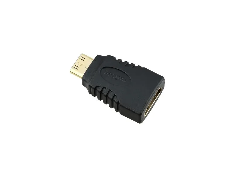 Adapter Mini HDMI (M) - HDMI (F) crni
