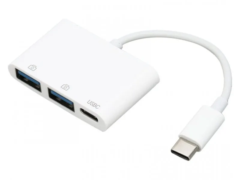 Adapter TIP-C na 2xUSB+TIP-C