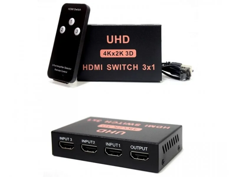 HDMI Switch 3x1 4Kx2K 3D