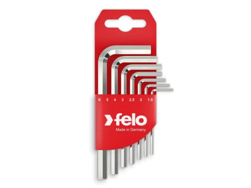 Set kratkih šestougaonih L-ključeva HEX 1,5-6,0 mm 34500711 7 kom