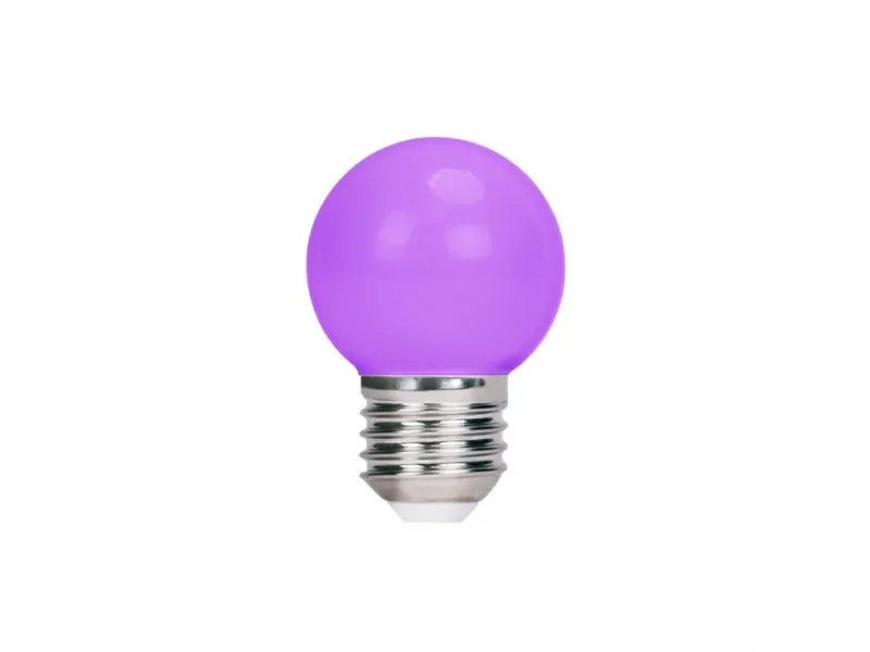 Set 5 komada ljubičastih LED sijalica E27
