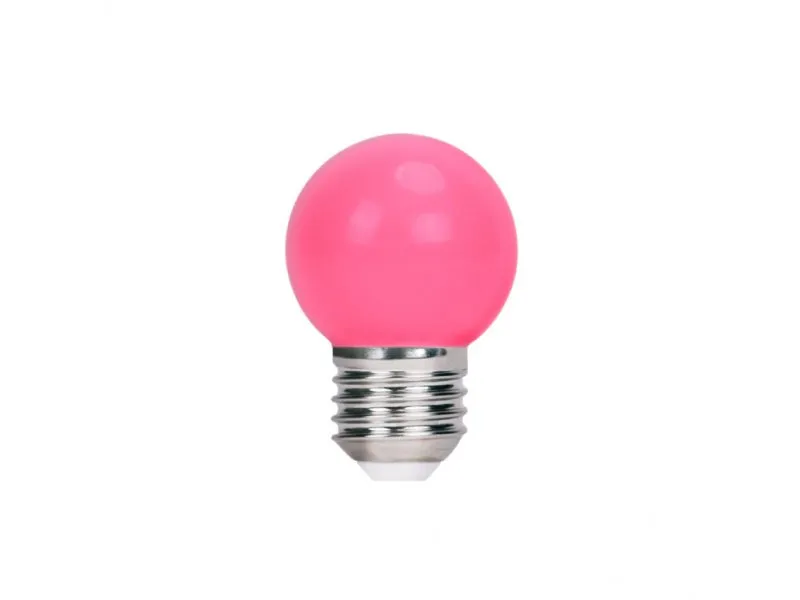 Set 5 komada roze LED sijalica E27