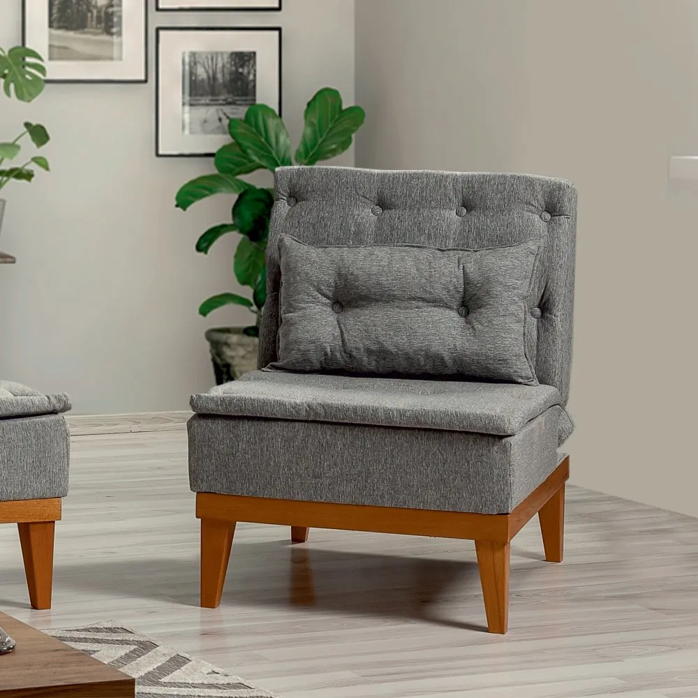 Fotelja Fuoco Berjer Dark Grey
