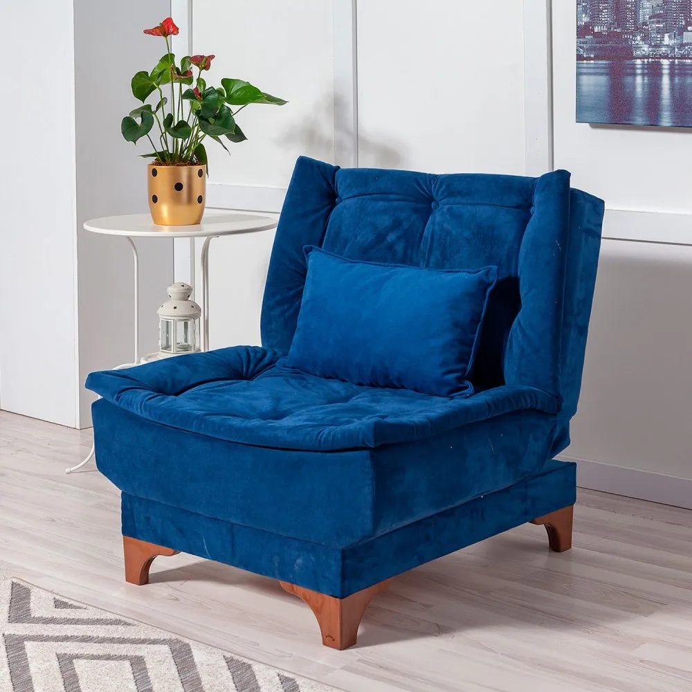 Fotelja Kelebek Berjer Dark Blue