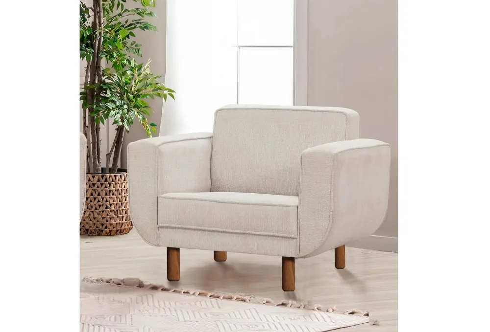 Fotelja Larus Berjer Walnut Cream