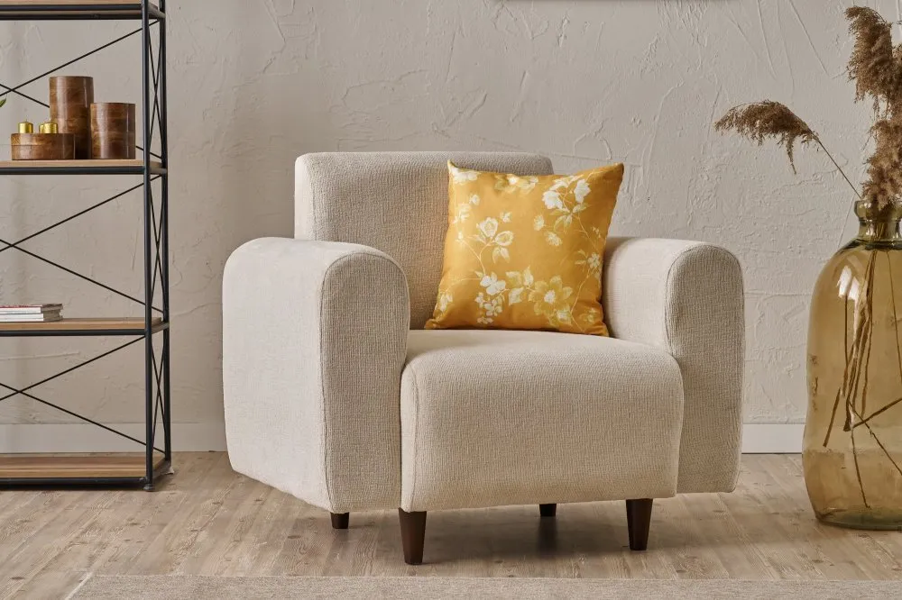 Fotelja Noya Chenille Cream