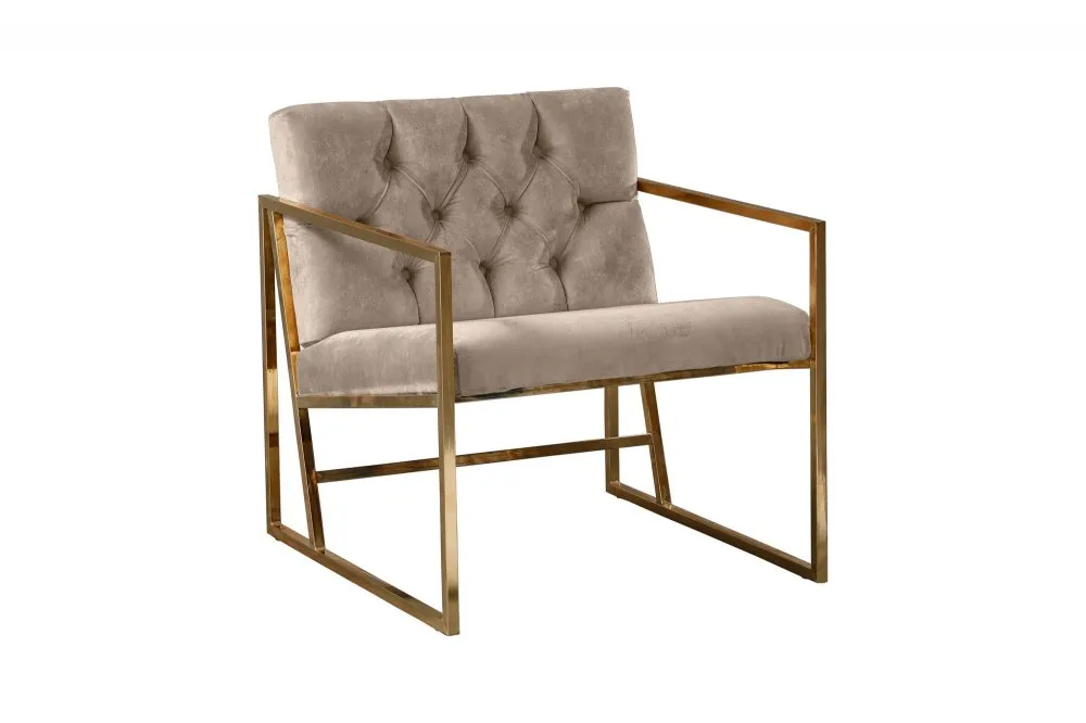 Fotelja Oslo Gold Light Brown