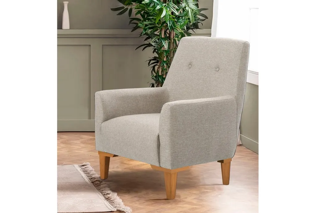 Fotelja Vina Cream Atlantic Pine