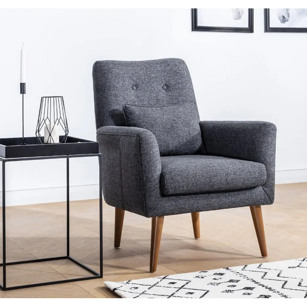 Fotelja Zeni Berjer Dark Grey