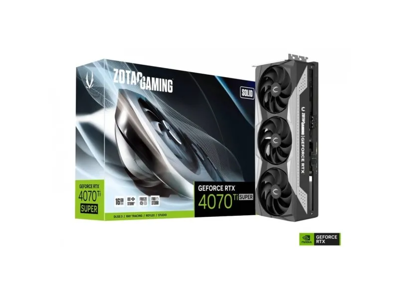 GAMING GeForce RTX 4070 Ti SUPER SOLID 16GB GDDR6X ZT-D40730R-10P
