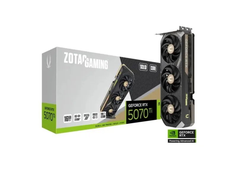 GAMING GeForce RTX 5070 Ti SOLID CORE 16GB DDR7 256bit ZT-B50710D2-10P