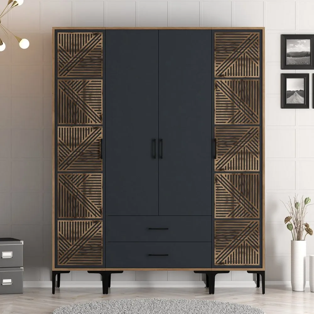 Garderober Kumsal PTP Walnut Anthracite