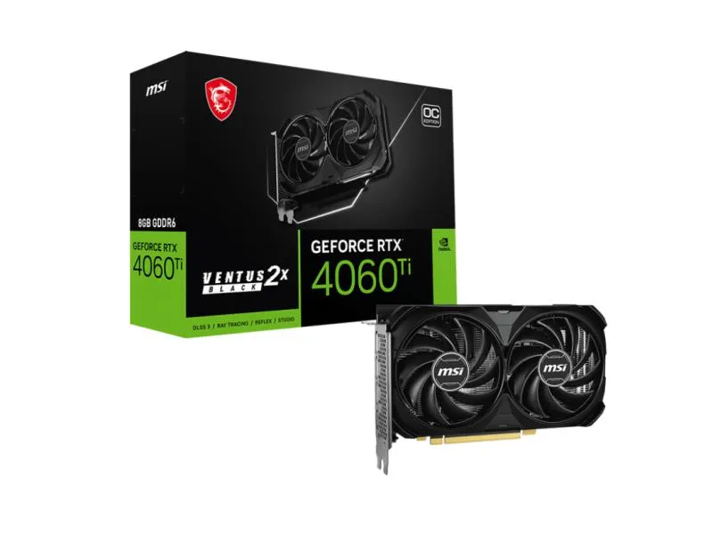 GeForce RTX 4060 Ti 8G VENTUS 2X BLACK E1 OC