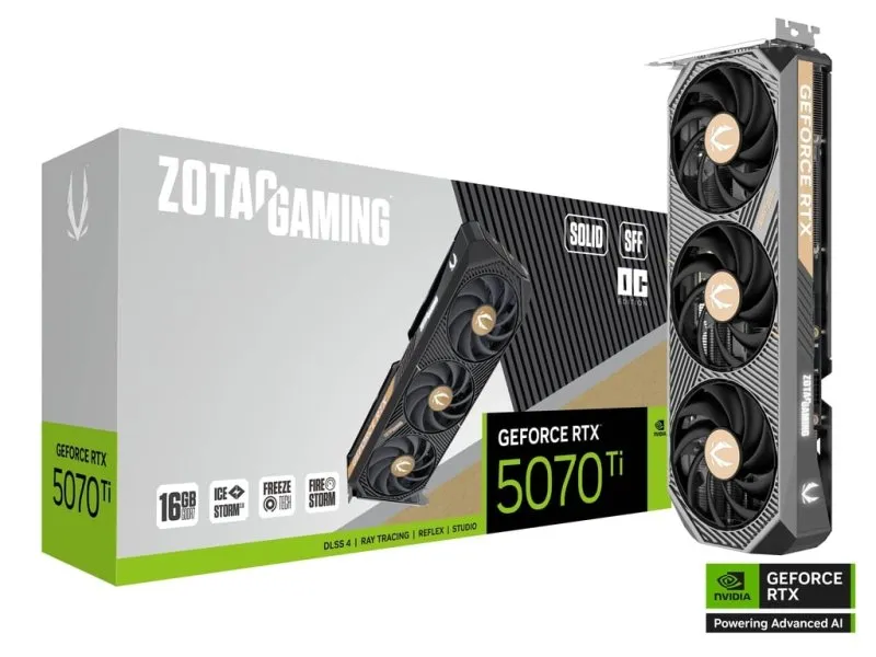GeForce RTX 5070 Ti SOLID SFF OC 16GB GDDR7 256bit ZT-B50710J3-10P