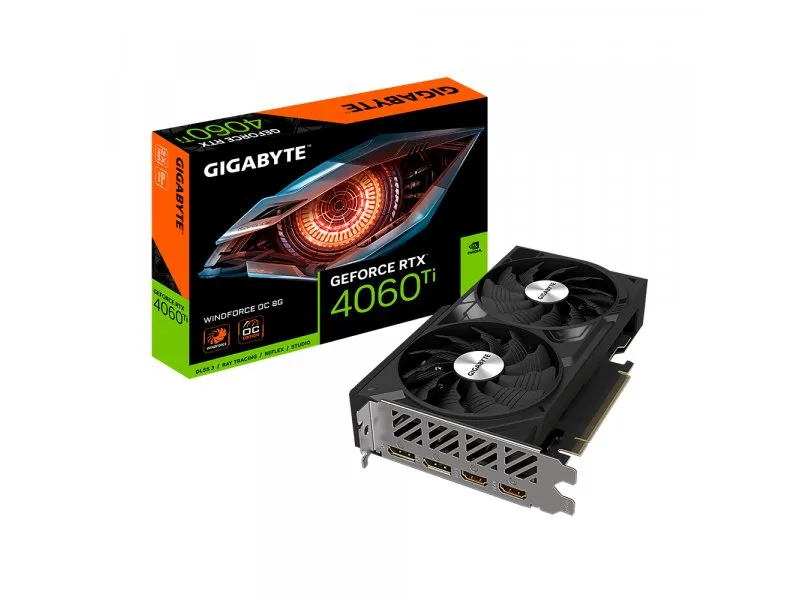 GeForce RTX4060Ti WINDFORCE OC 8GB GDDR6 128bit GV-N406TWF2OC-8GD