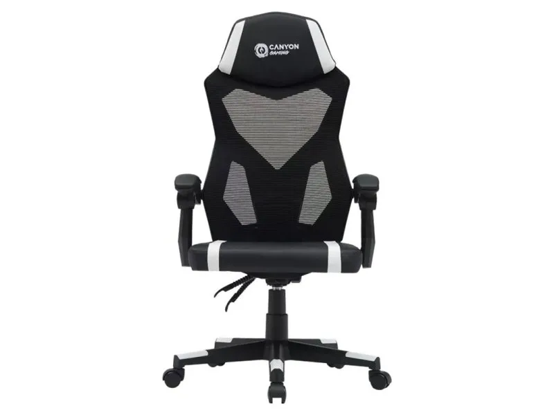 Gejmerska stolica Flow MCH01 Mesh Black/White