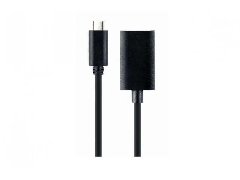 A-CM-DPF-02 Gembird USB Type-C to DisplayPort adapter cable, 4K, 15 cm, black