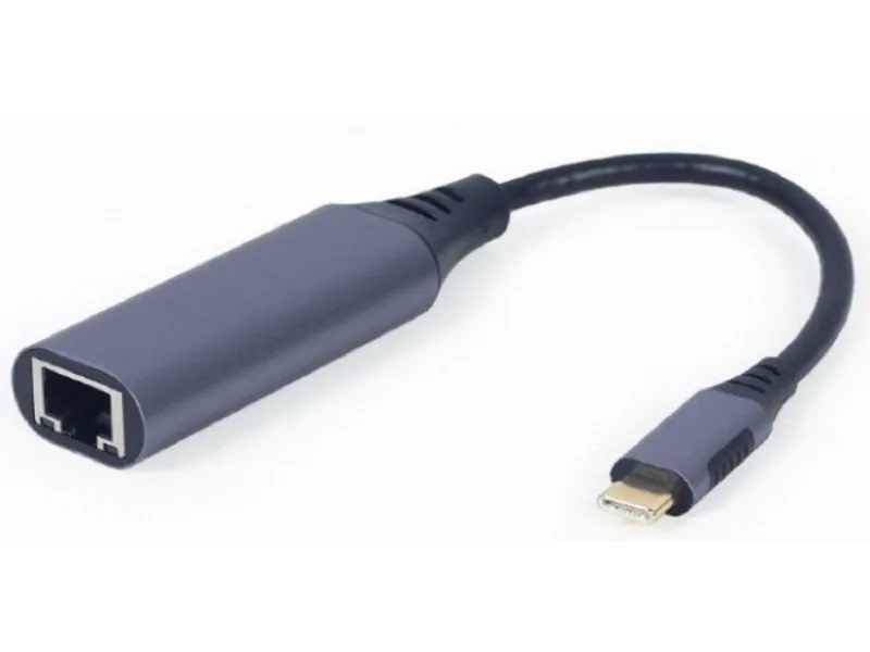 A-USB3C-LAN-01 USB-C to Gigabit Ethernet Adapter, Cable 0.15m, Space Grey