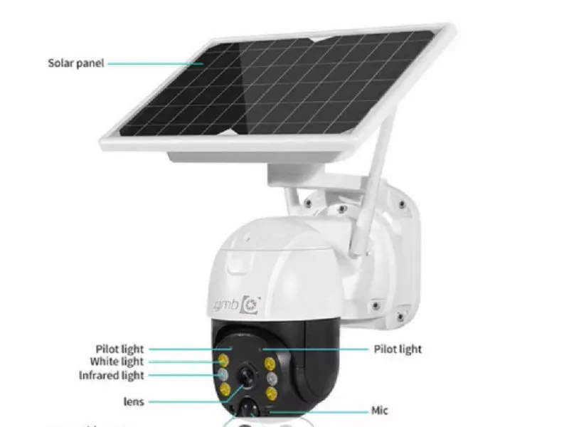 CAM-IP3MP-EK2-WIFI GMB kamera Solar 3 mpix microSD iCSee xmeye pro app Two-way voice PTZ ip66