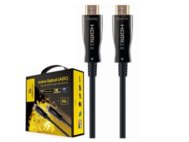 CCBP-HDMI-AOC-50M-02 Gembird Active Optical (AOC) High speed HDMI cable with Ethernet Premium 50m