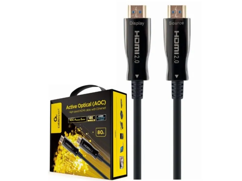 CCBP-HDMI-AOC-80M-02 Gembird Active Optical (AOC) High speed HDMI cable with Ethernet Premium 80m