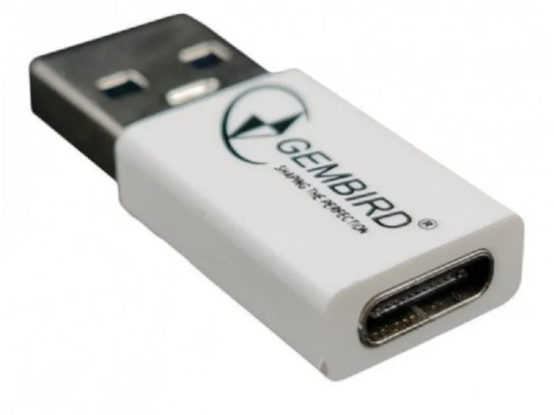 CCP-USB3-AMCM-0M** Gembird USB 3.1 AM to Type-C female adapter cable, White (Alt.A-USB3-AMCF-01, 79)