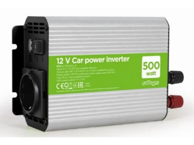 EG-PWC500-01 12V Auto inverter DC/AC 500W+USB port