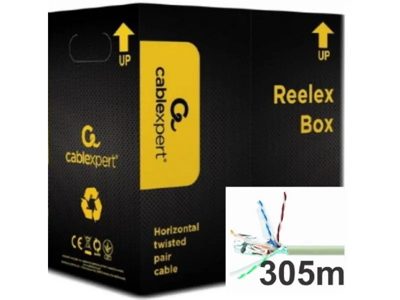 FPC-6260E-SOL FTP cat.6 Indoor, solid 23AWG, 0.57mm premium CCA kotur pun presek 305m