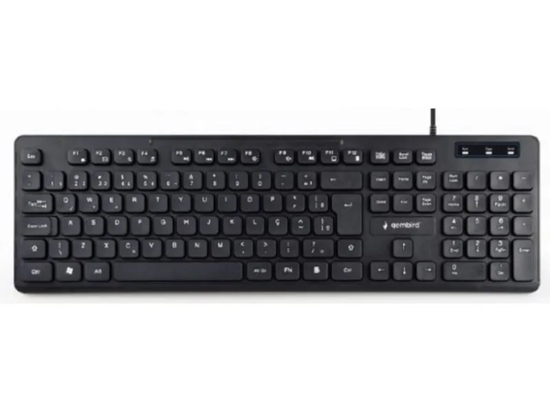 KB-MCH-04 Multimedijalna tastatura, chocolate, USB, US layout, Slim black