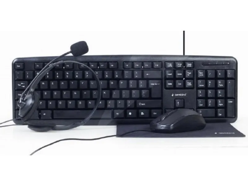 KBS-UO4-01 4-in1 office set, tastatura, slusalice, mis i podloga