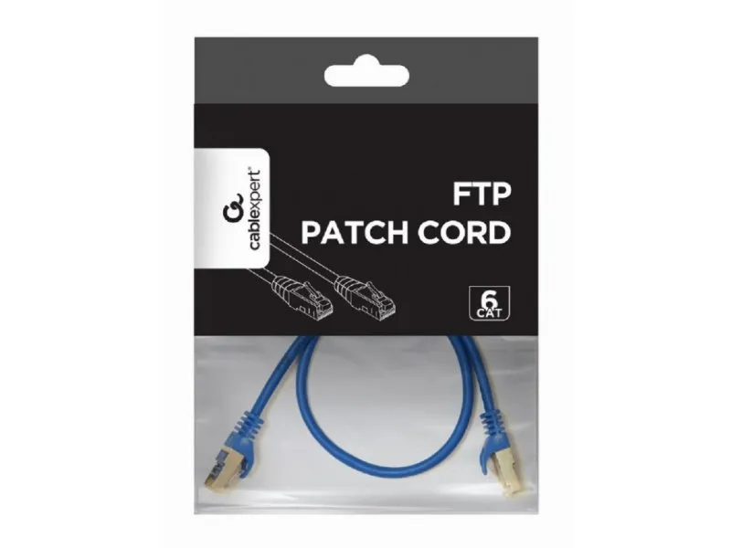 Mrežni kabl, FTP, CAT6, 1m, plavi (PP6-1M/B)