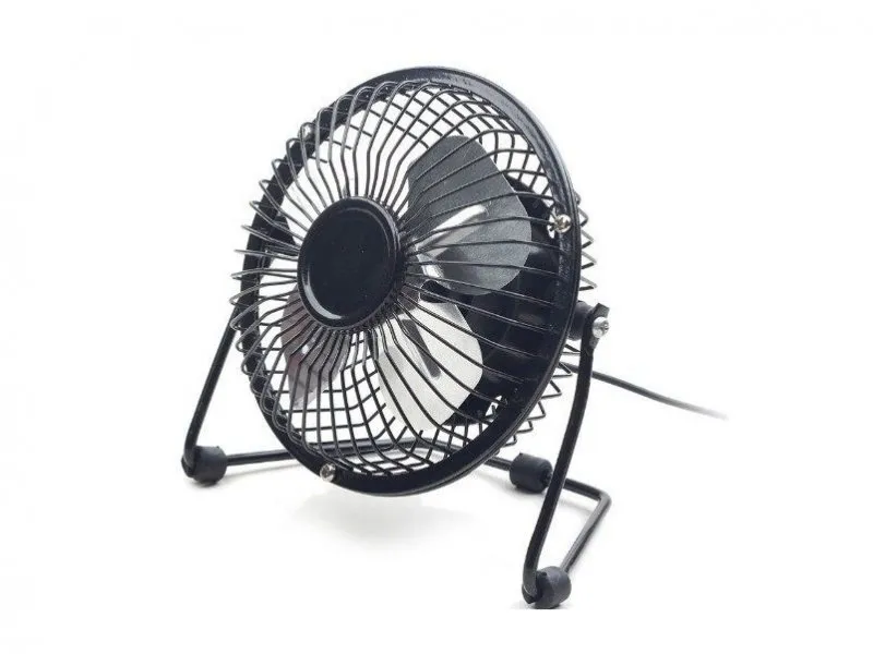 NF-03 USB 10cm desktop fan, black, METALNI VENTILATOR