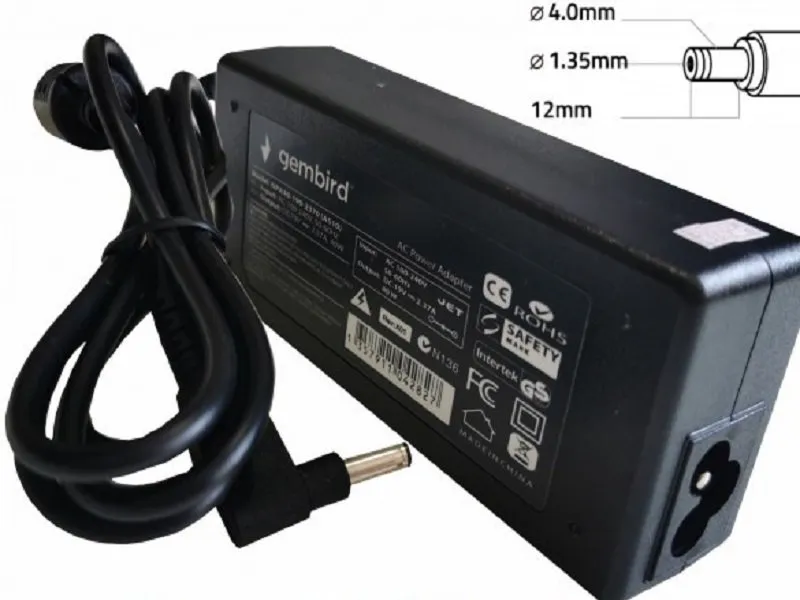 NPA40-190-2370 (AS10) punjač za laptop 40W-19V-2.37A, 4.0x1.35mm black (819 Alt=AS14) 38951