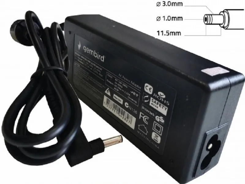 NPA40-195-2370 (AC10) punjač za laptop 40W-19.5V-2.37A, 3.0x1.1mm black (819 alt=AC08) 38950