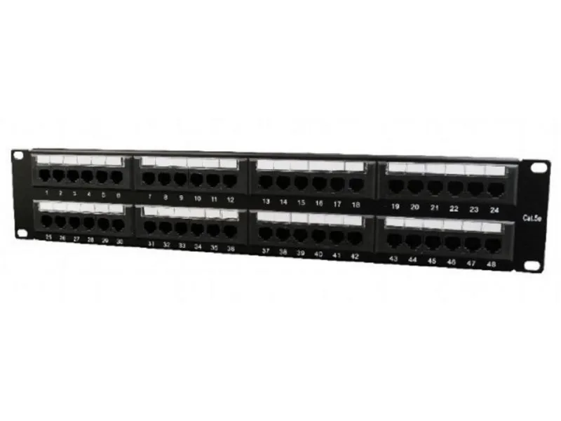 (NPP-C548CM-001) 48 porta patch panel sa zadnjim upravljanjem kablovima Cate