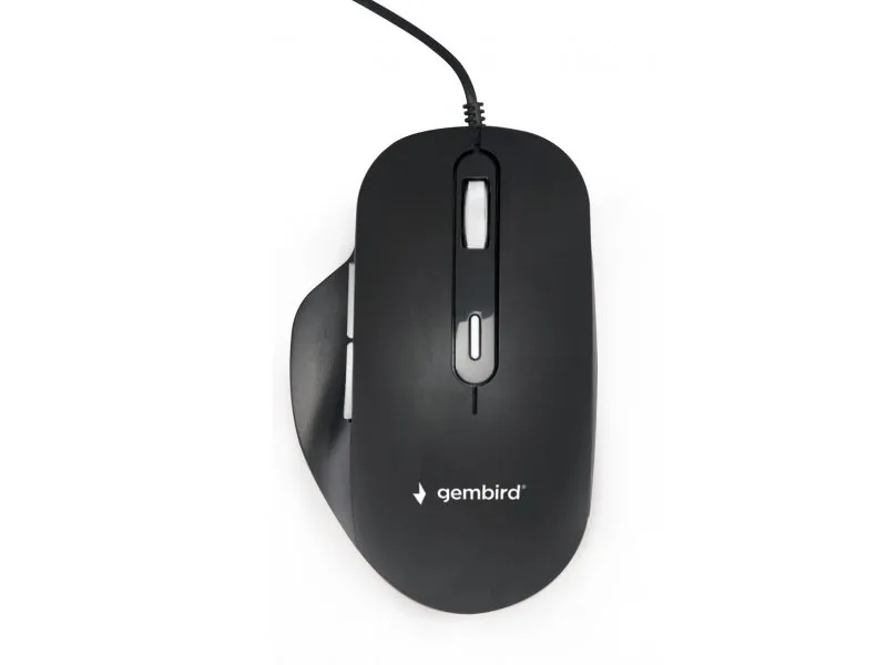 Optički LED miš, USB, crni (MUS-6B-02)