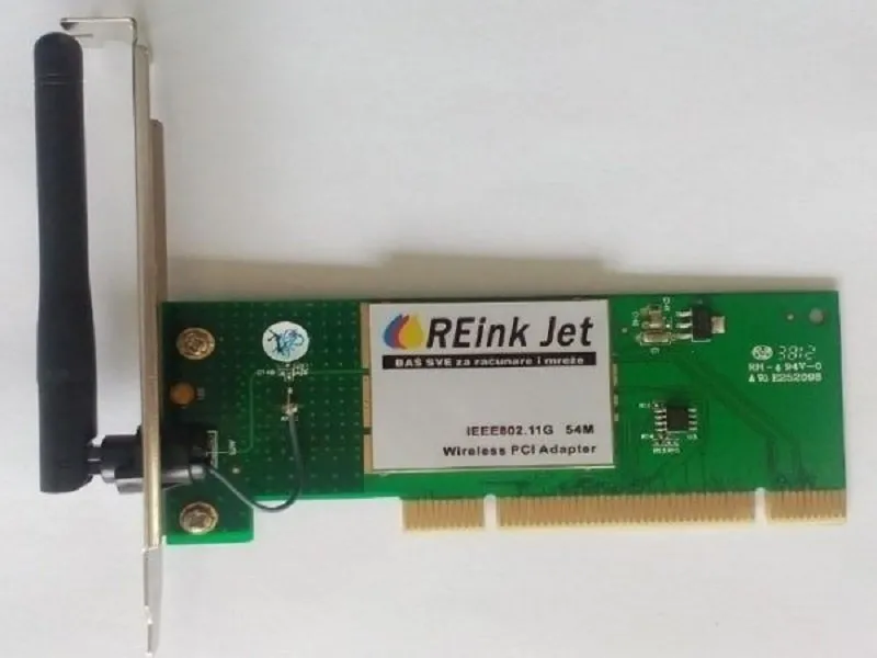 PCI 2,4GHz 54Mbps B/G Atheros RWL548P sa ugradjenom fiksnom antenom