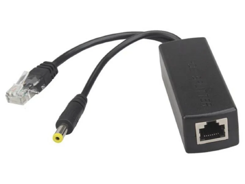 POE-INJ-4812 Extender 48V POE spiter kabl(RJ45 input 44V-57V) output 12V/1-2A 100m