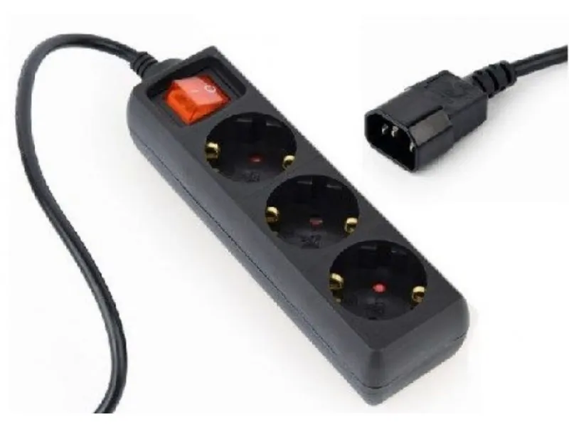 Razvodni kabl za UPS EG-PSU3-01 C14 - 3x šuko 0,6m(26168)