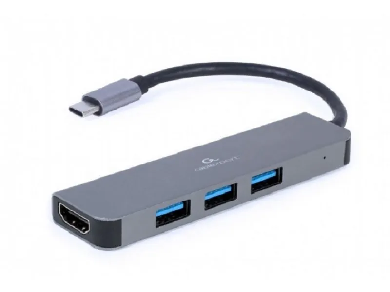Tip-C multiport USB hub, 3x USB-A, 1x HDMI (A-CM-COMBO2-01)