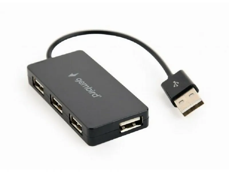 (UHB-U2P4-04) USB hub 4-portni 2.0 crni