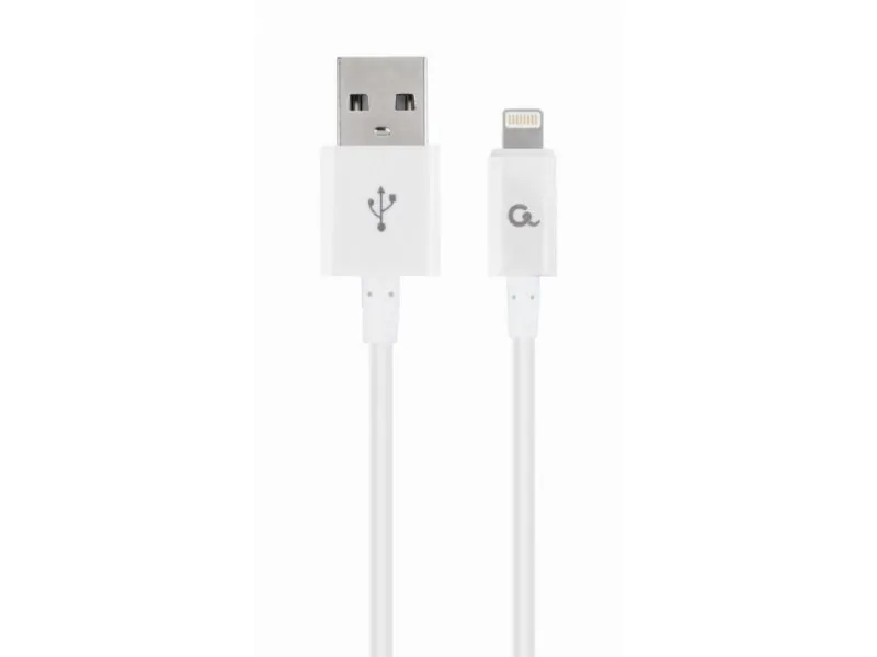 USB 2.0 na 8-pinski kabl (Lightning konektor za iPhone, iPad), Beli, 1m (CC-USB2P-AMLM-1M-W)