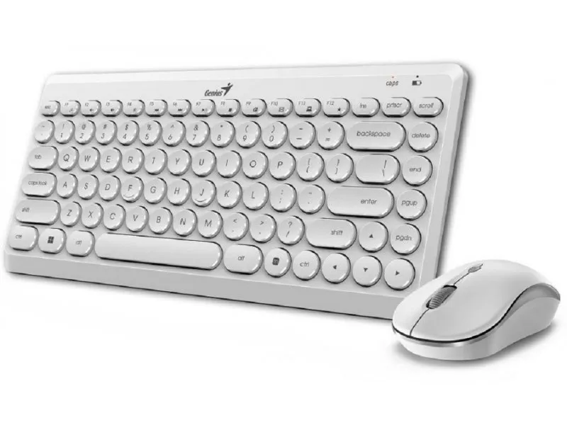 LuxeMate Q8000 Wireless USB YU bela tastatura + miš