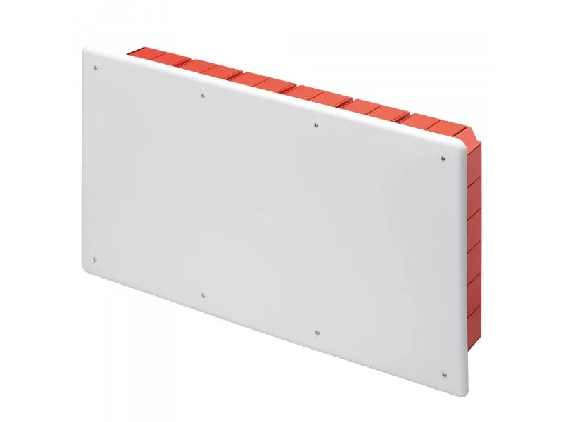 Razvodna kutija za beton sa poklopcem i DIN šinom GW48011 516X294X90mm crveno-bela